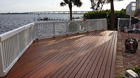 stained deck